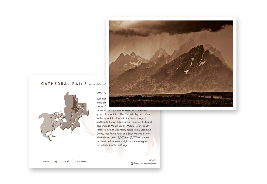 Cathedral Rains Notecard