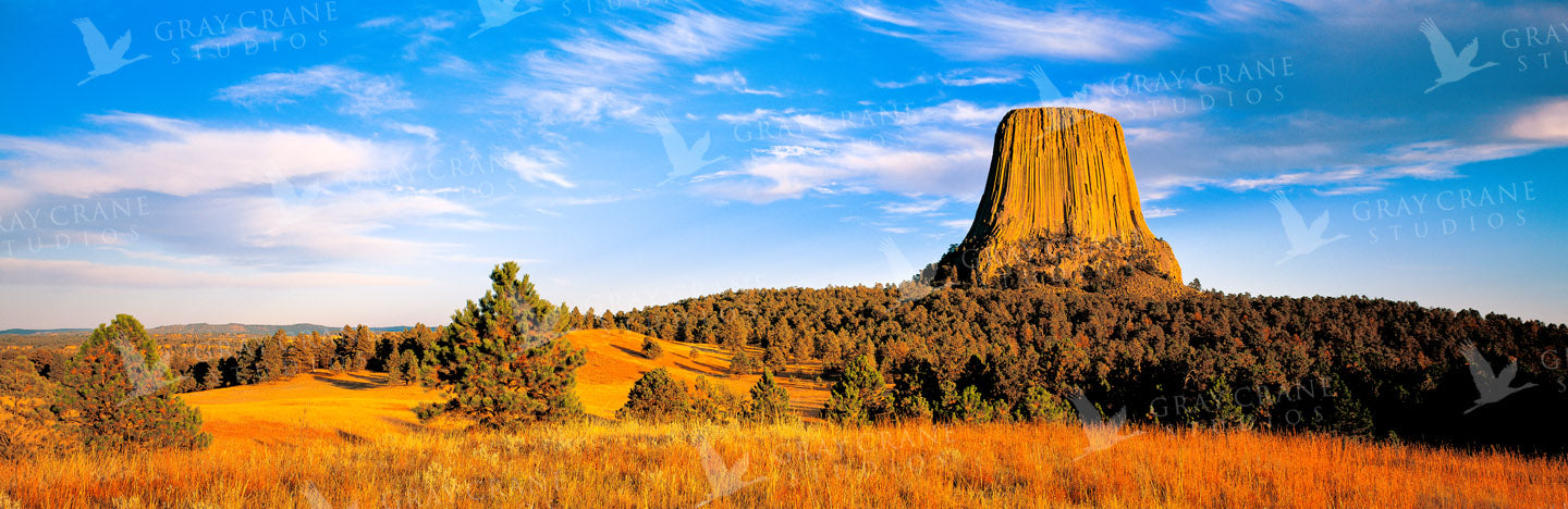 Grey Horn Butte Watercolor Print