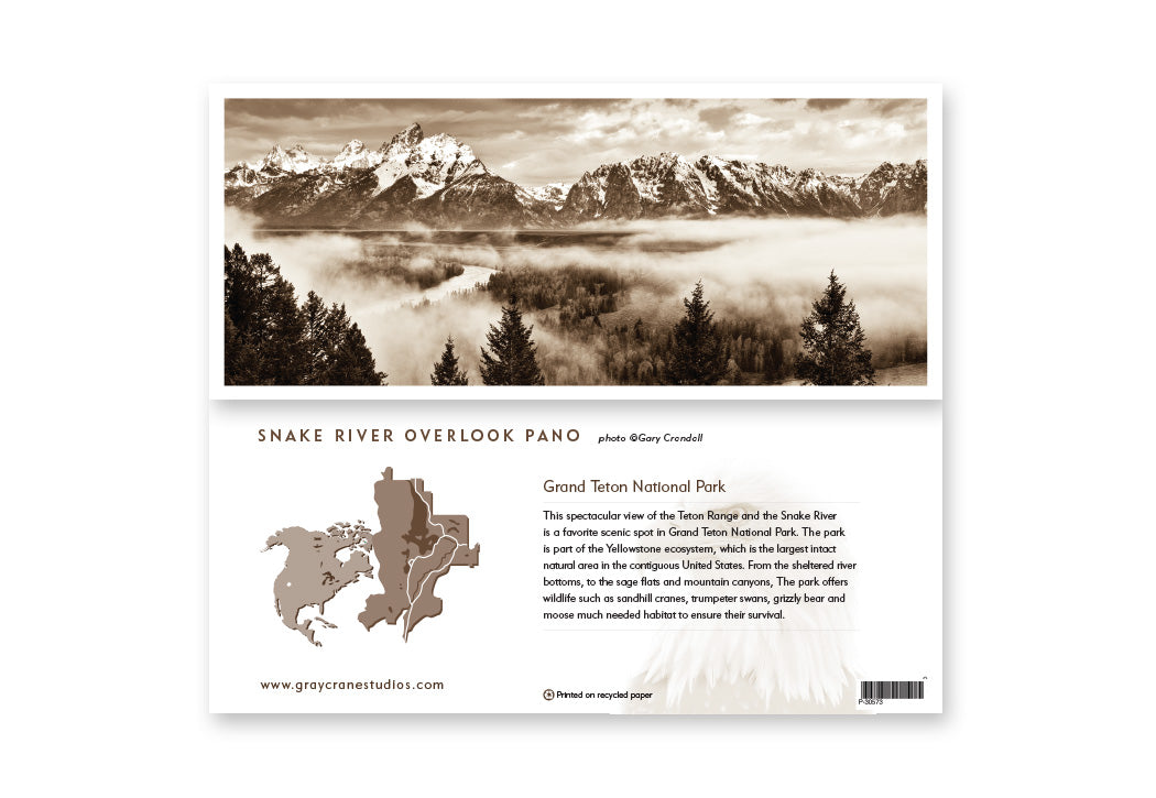 Snake River Overlook Pano Notecard