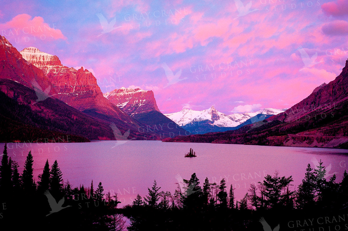 Saint Marys Sunrise Watercolor Print