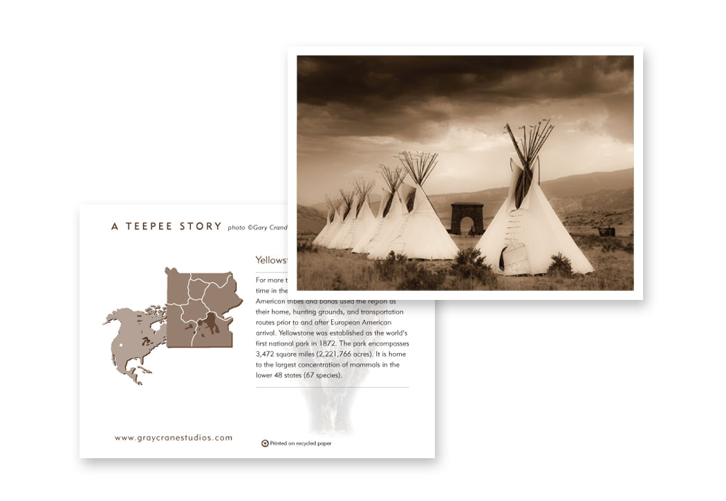 A Teepee Story Notecard