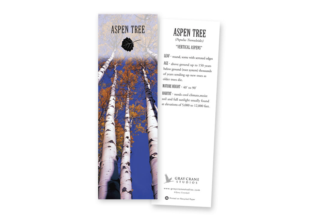 Vertical Aspens Bookmark