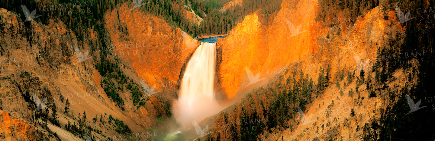 Yellowstone Falls Watercolor Print