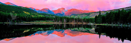 Rocky Mountain Reflection — watercolor print by Gary Crandall