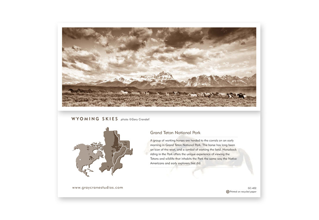 Wyoming Skies Notecard